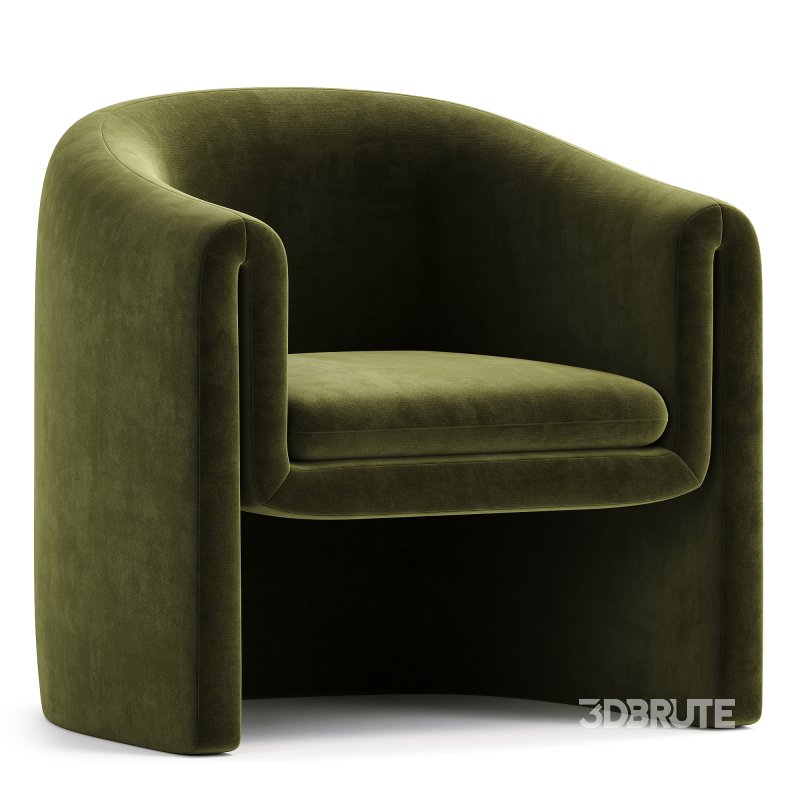 Pollman Upholstered Barrel Chair Image 3