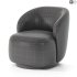 Sienna Fabric Swivel Armchair - Thumbnail 4