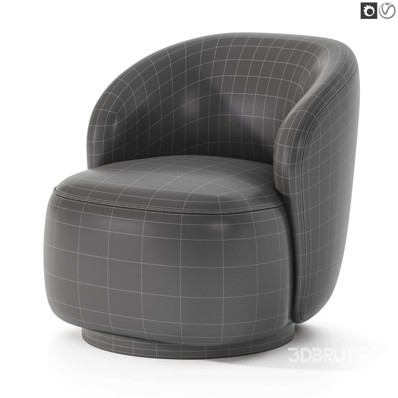 Sienna Fabric Swivel Armchair Image 4