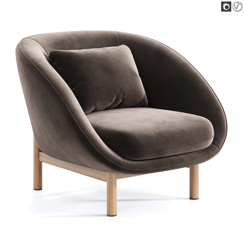 Portobello Fabric Armchair Image 3