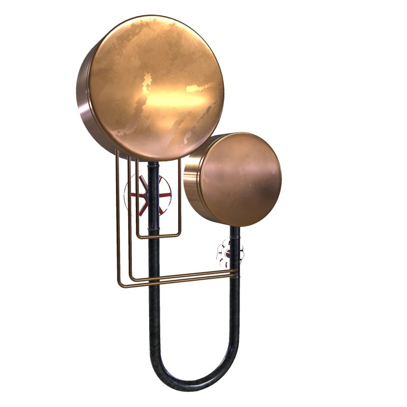 pipe wall clock Image 7