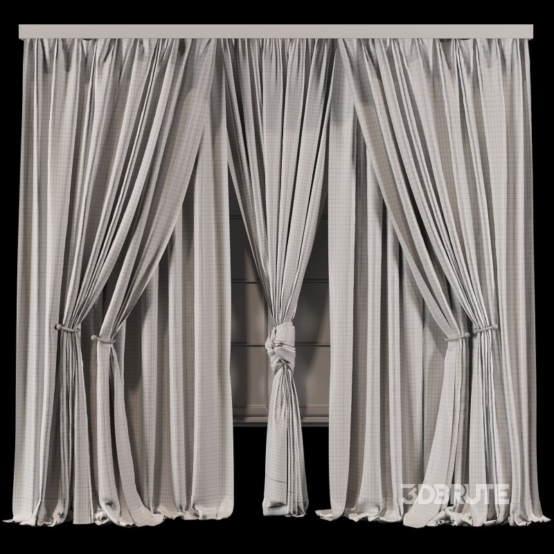 Luxurious Dual Layer Drapes with Shee Curtain 70 Image 3
