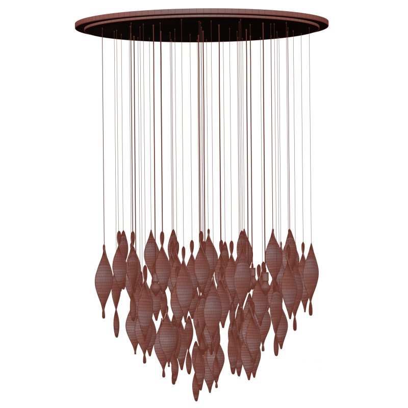 GG Bract Glass Chandelier Image 10