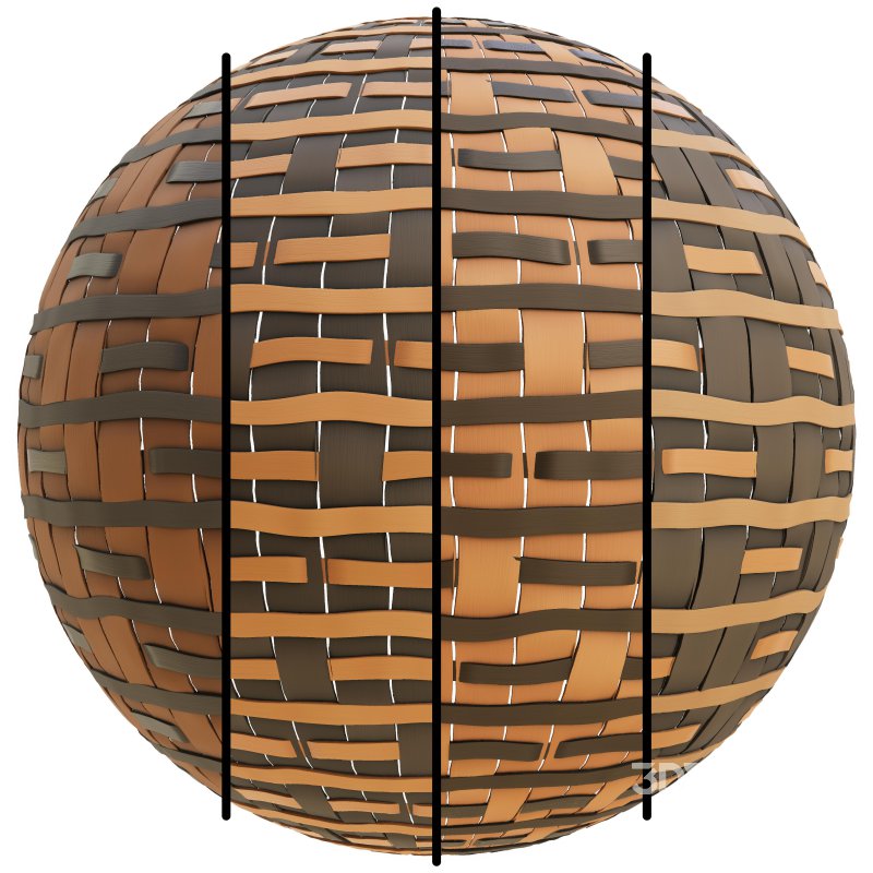 FB347 Wicker ribbon fiber | 4MAT | PBR | 4k Image 1