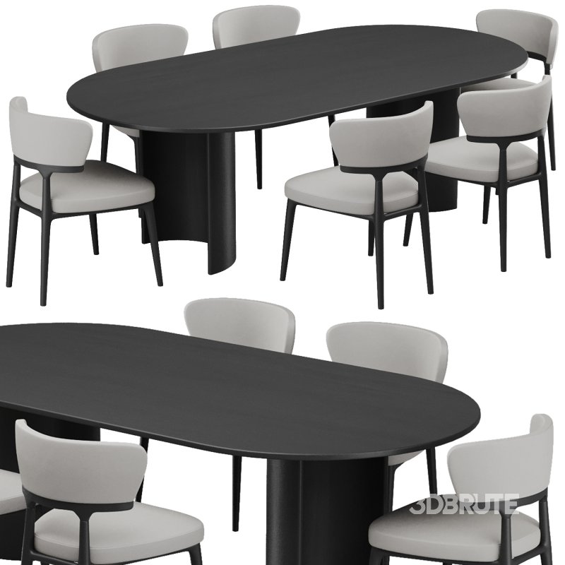 Dinning chair and table240 Image 1