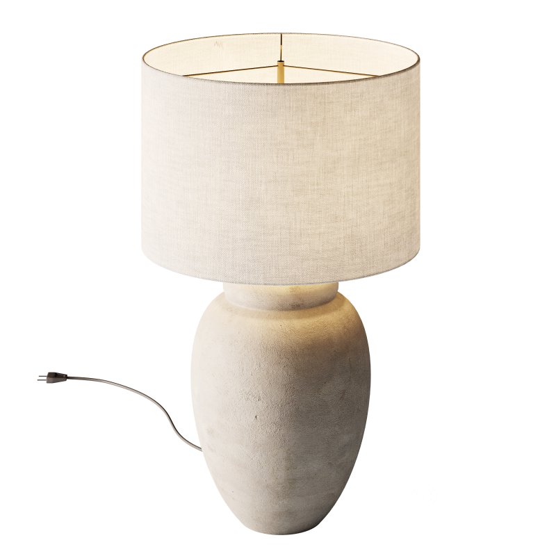 Grote tafellamp Bodhi met keramische voet Image 6