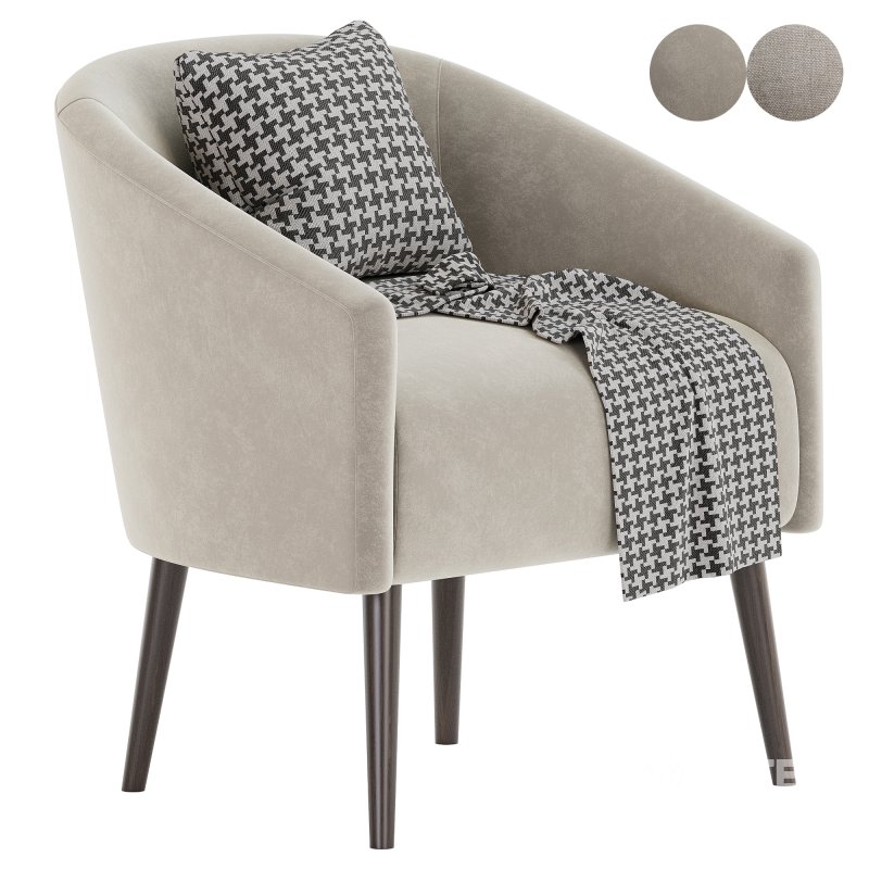 curved nest armchair Image 5