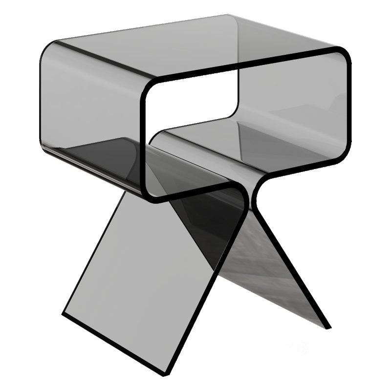 Coffee table Acrylic Nightstand Side Table by Solaround Image 4