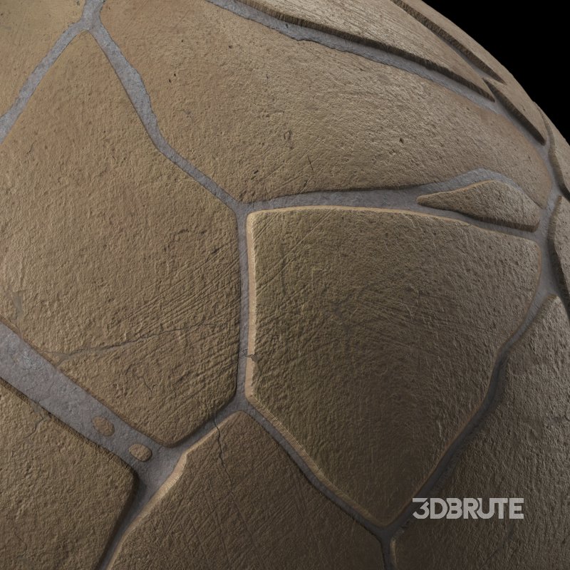 Stone Wall Materials 02- Brush Rock | Sbsar Pbr 4k Seamless Image 5