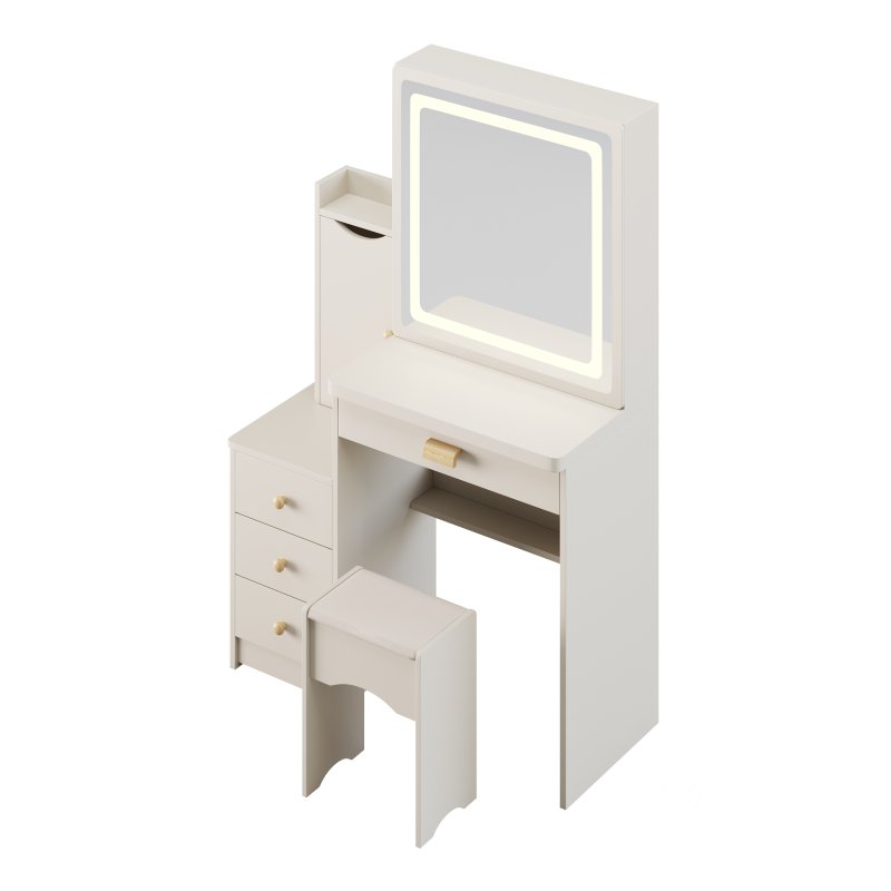 Ensemble coiffeuse et tabouret Vinush Image 5