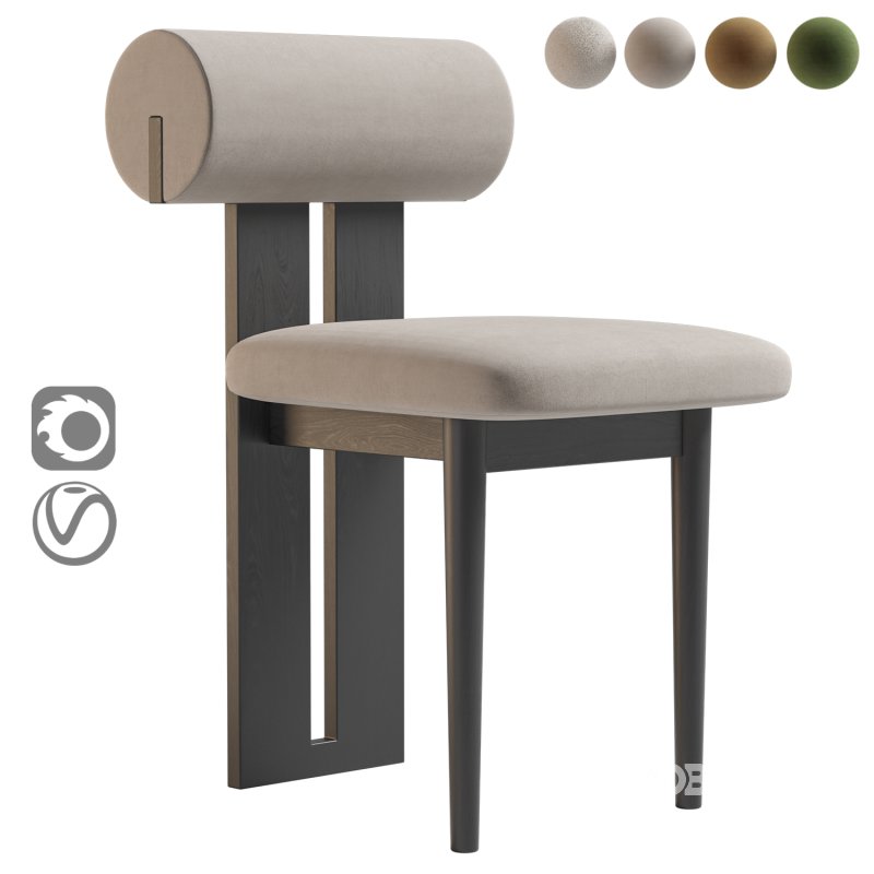 HIPPO CHAIR BOUCLÉ UPHOLSTERY Image 1