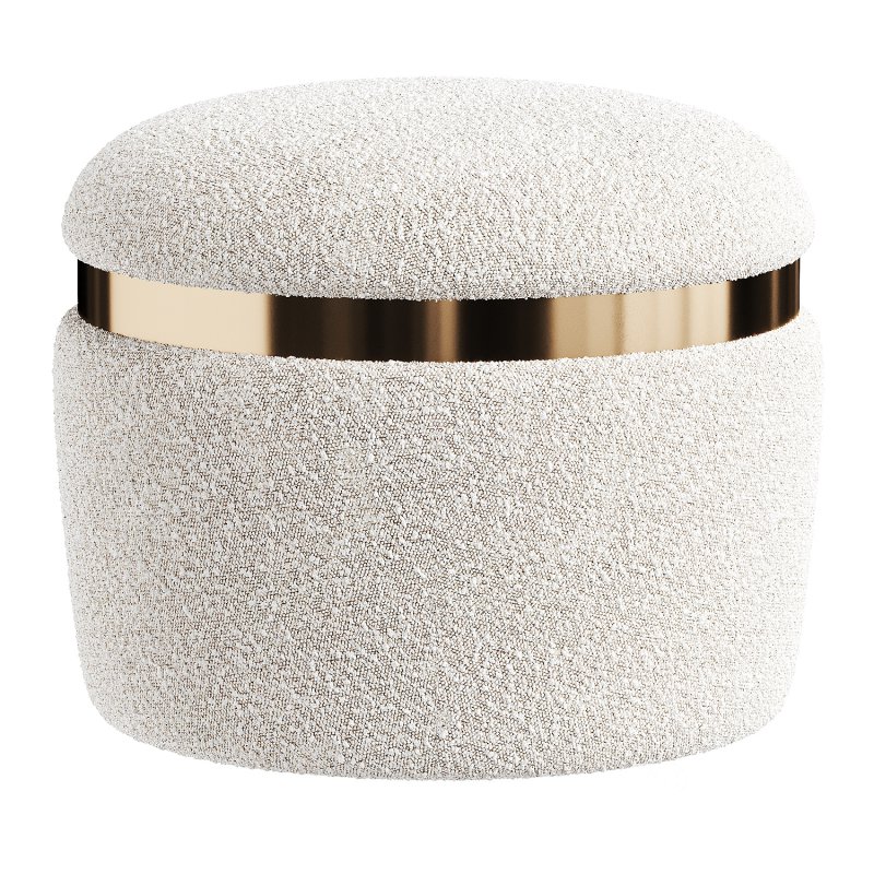 gold pouf Image 1