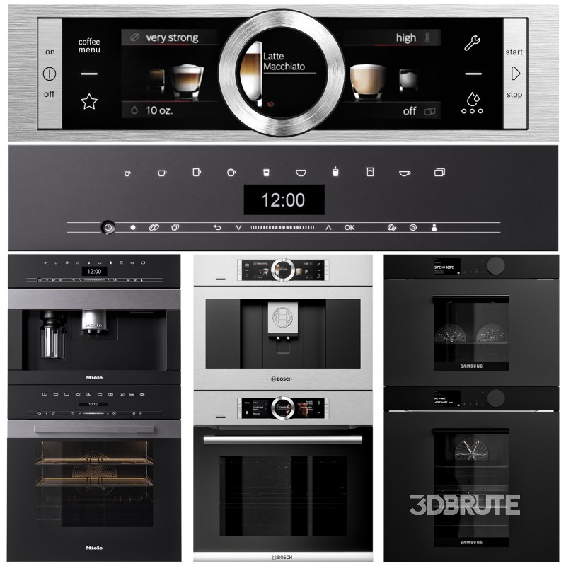 bosch ,miele and samsung infinite line double oven and coffeemaker collection Image 4