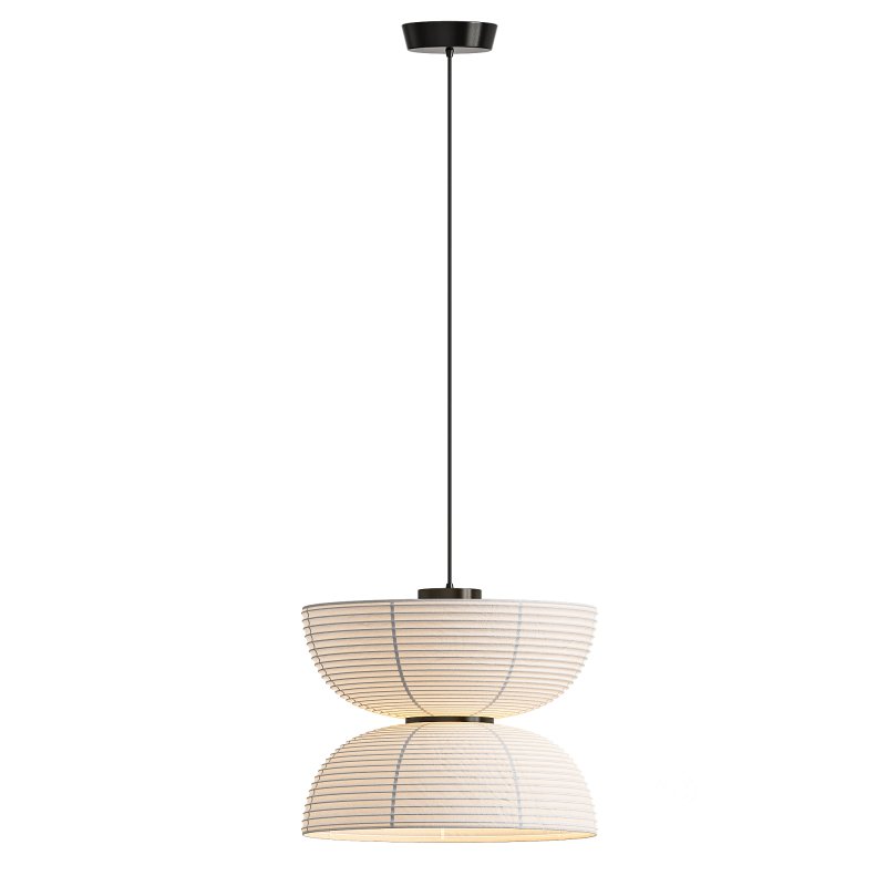 Japanese Silk Pendant Lamp Image 4