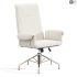 Saviti Olive Velvet Office Chair - Thumbnail 5