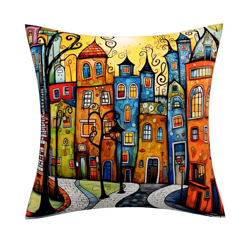 Classic modern canvas pillow Image 3