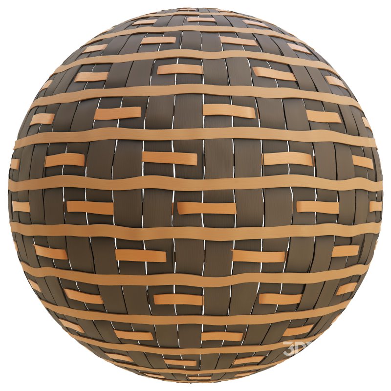 FB347 Wicker ribbon fiber | 4MAT | PBR | 4k Image 4