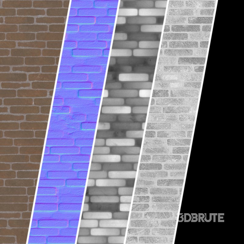 Brick Wall Materials 01- Sbsar Pbr 4k Seamless Image 3