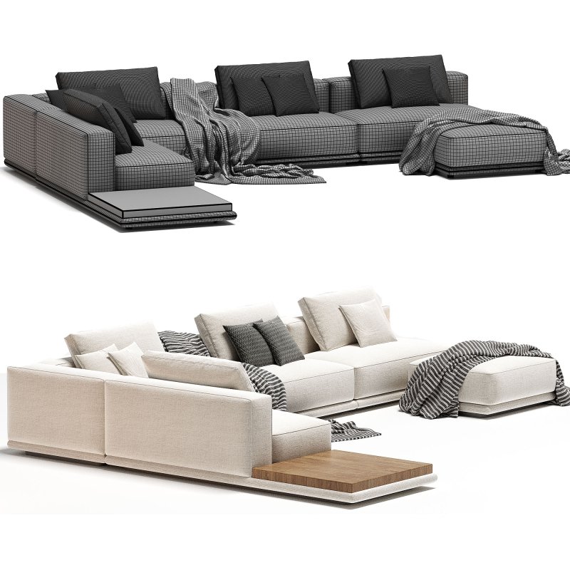 Movie Night 4 Piece Modular Sectional Open Image 5
