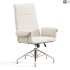 Saviti Olive Velvet Office Chair - Thumbnail 2
