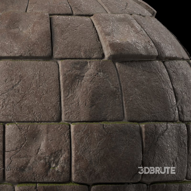 Stone Wall Materials 01- Sbsar Pbr 4k Seamless Image 2