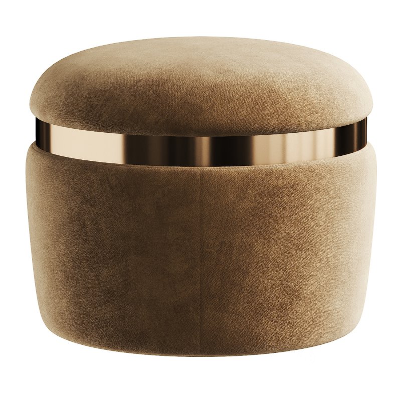 gold pouf Image 4