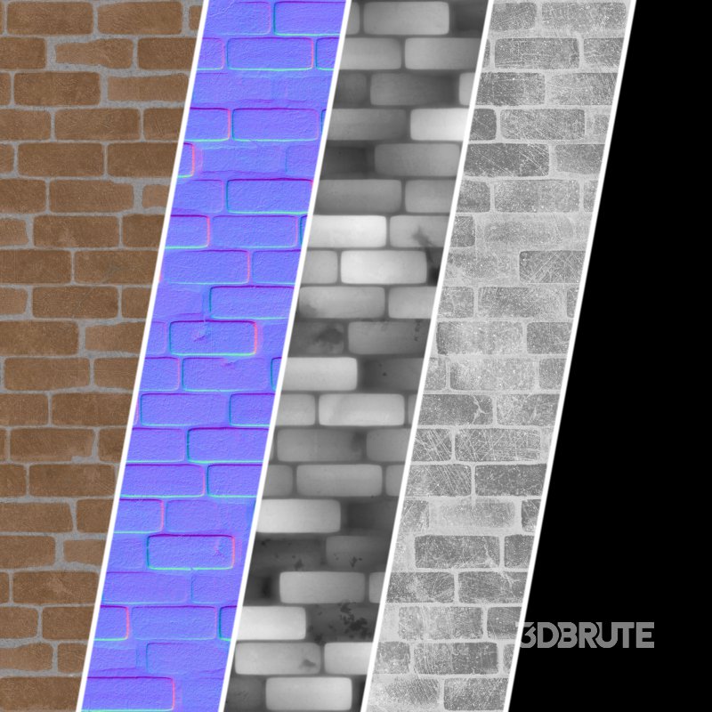 Brick Wall Materials 02- Sbsar Pbr 4k Seamless Image 3