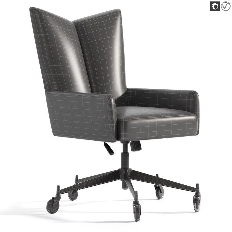 Bowtie Green Boucle Office Chair Model 3002 by Paul McCobb Image 2