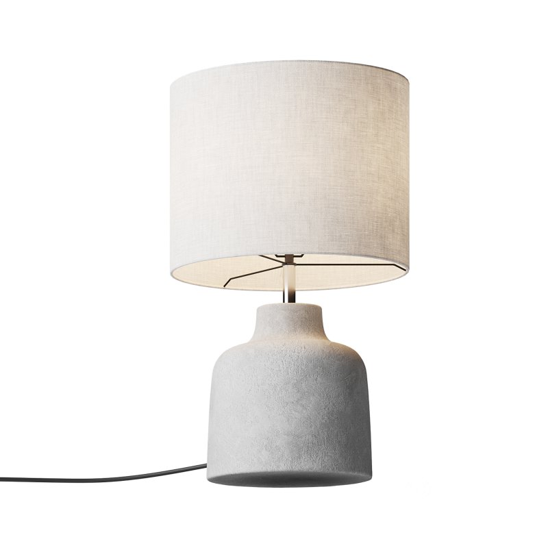 Handgemaakte tafellamp Ike betonnen voet Image 5