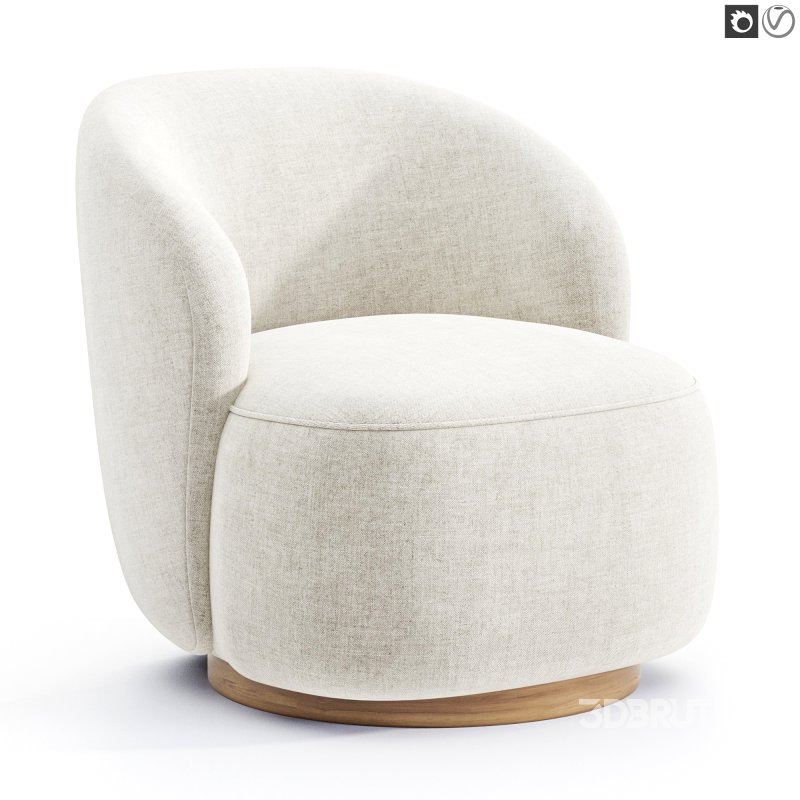 Sienna Fabric Swivel Armchair Image 5