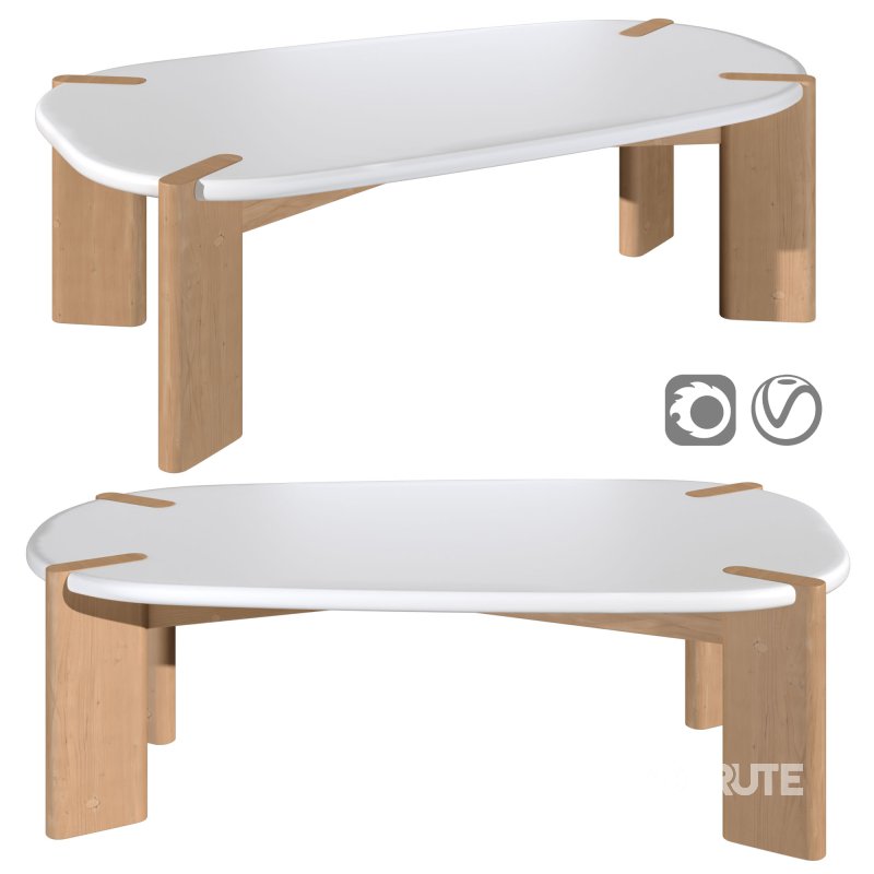 Organic coffee table Galet By La Redoute Image 1