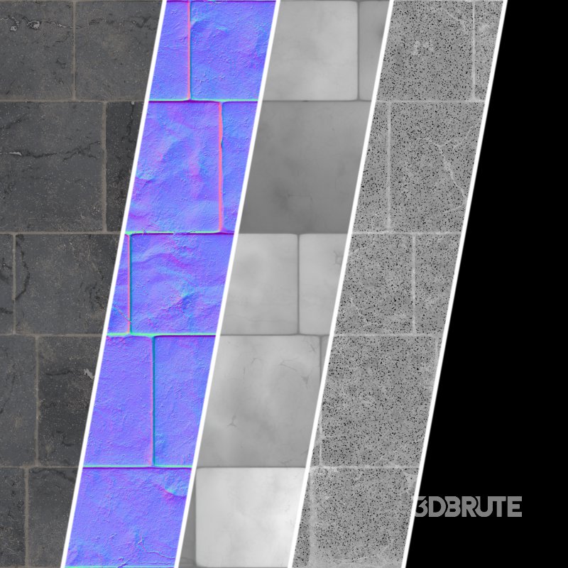 Stone Wall Materials 03- Sbsar Pbr 4k Seamless Image 3