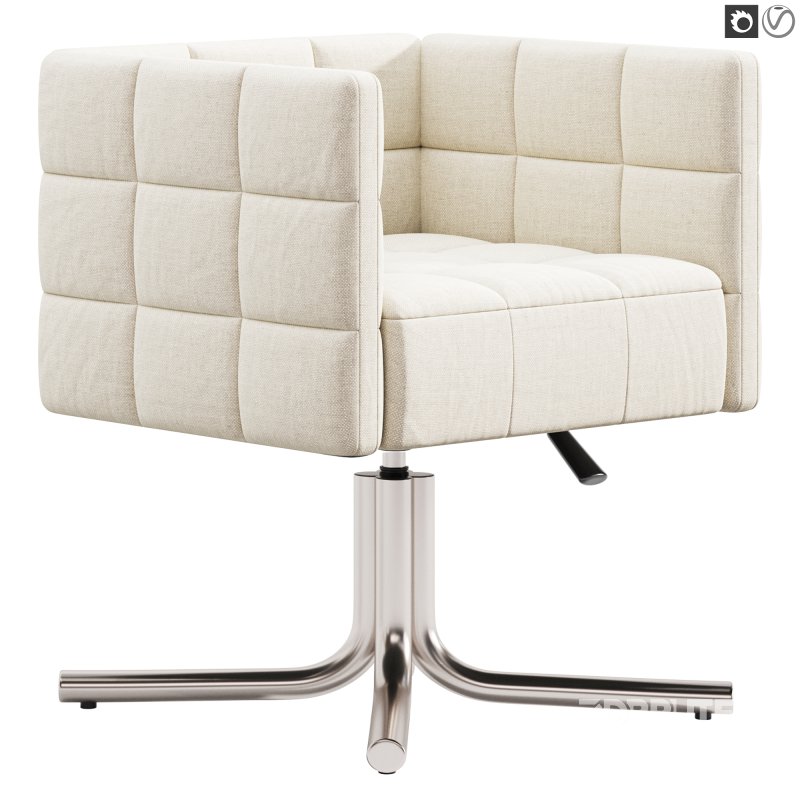 Matrice Green Leather Office Chair Image 4