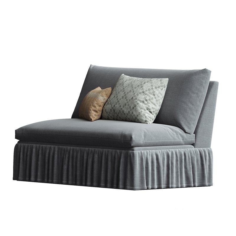 Thelma Settee, Linen Image 2