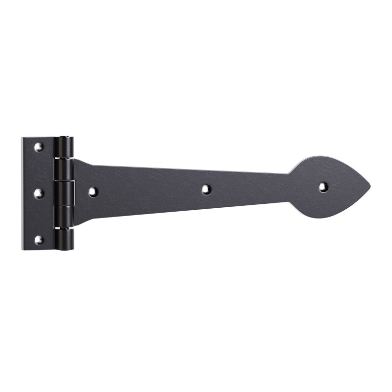 Black Wrought Iron Door Strap Image 4