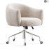 Ellessi Peppered Grey Boucle Swivel Office Chair - Thumbnail 1