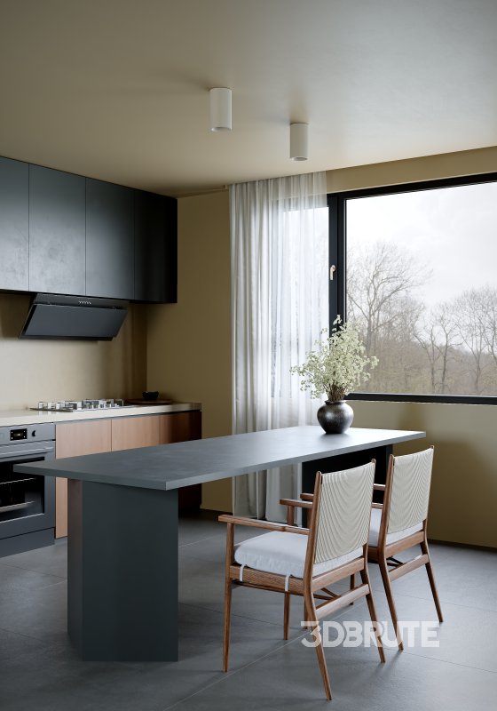 Living Room Dining Room Kitchen Image 6