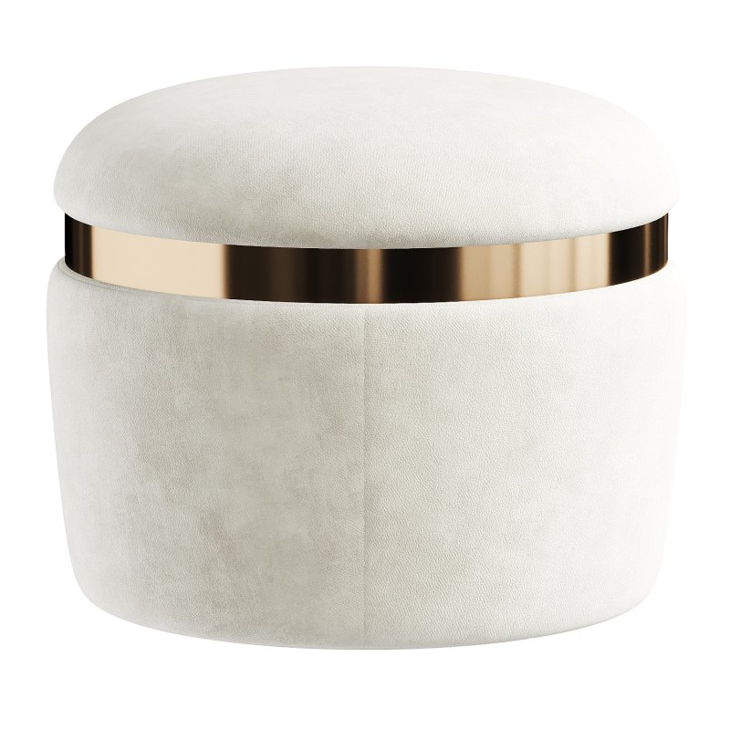 gold pouf Image 6