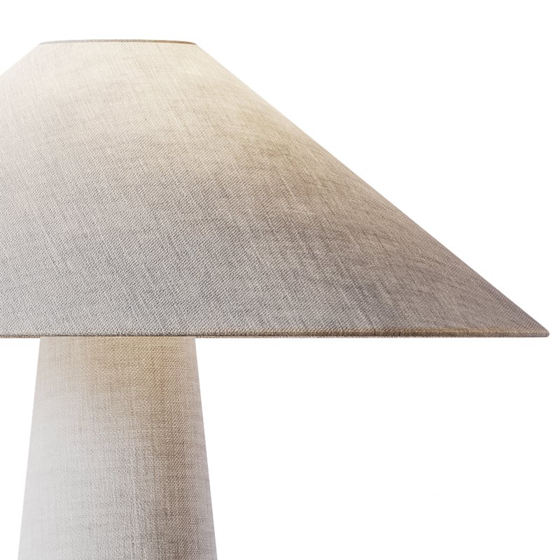 Grote tafellamp Ilena van linnen Image 11