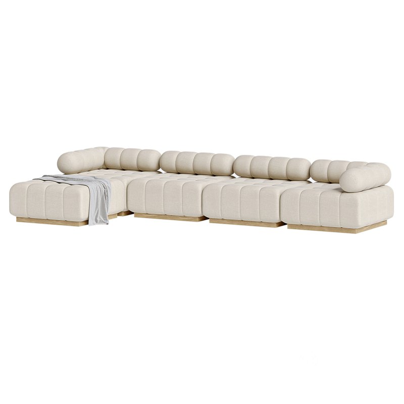 Roma Outdoor 4-Piece Sectional Image 2