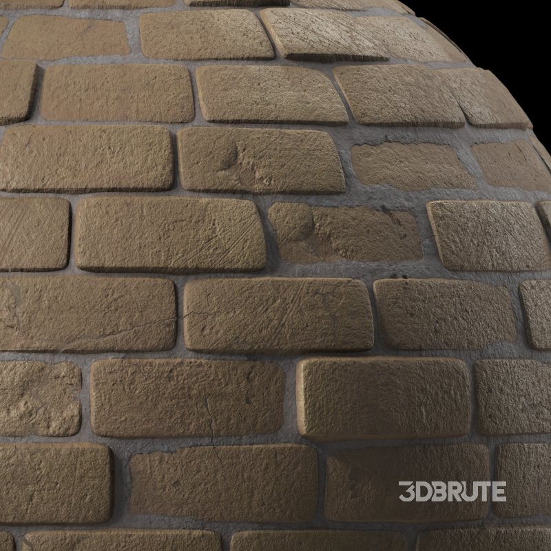 Brick Wall Materials 02- Sbsar Pbr 4k Seamless Image 7