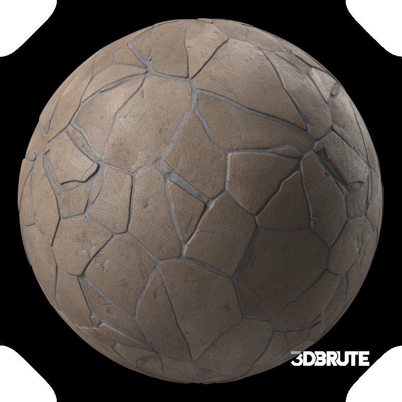 Stone Wall Materials 02- Brush Rock | Sbsar Pbr 4k Seamless Image 6