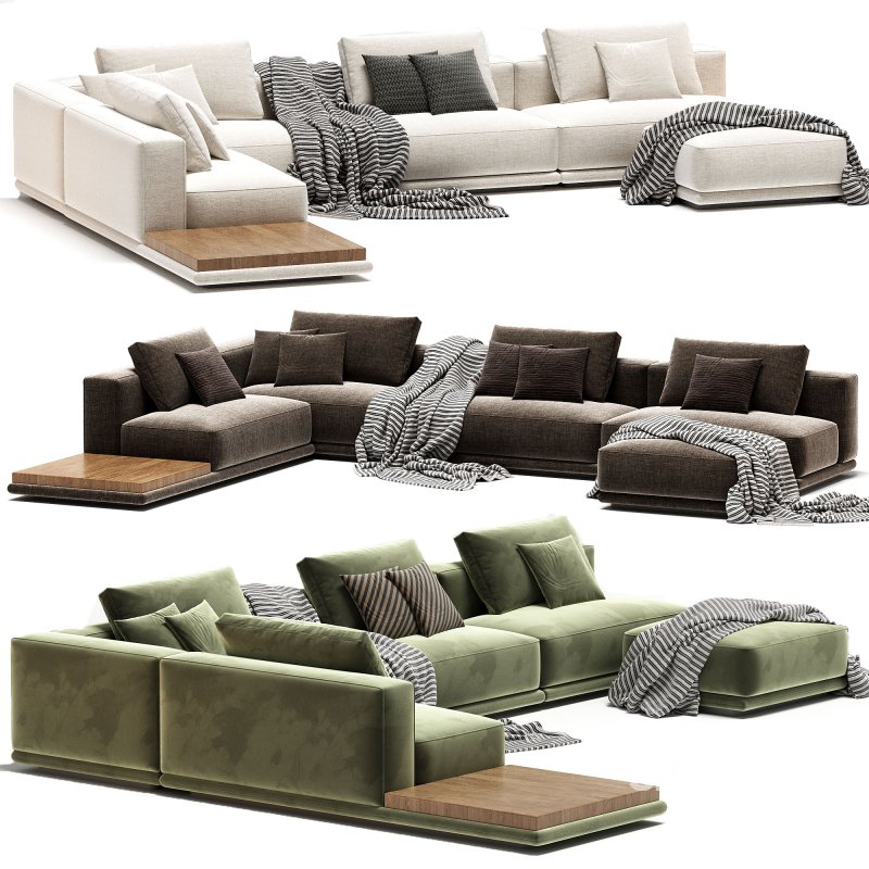 Movie Night 4 Piece Modular Sectional Open Image 1
