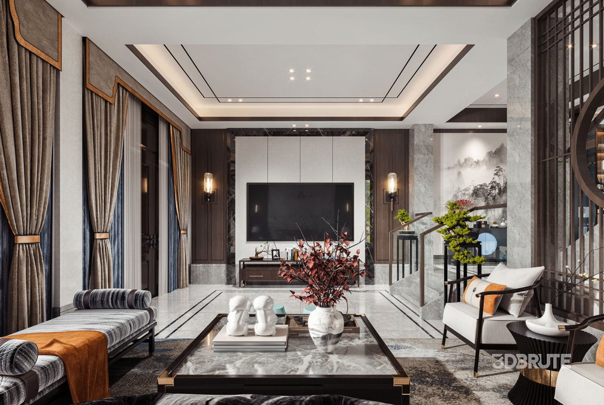 chinese living room dining room Image 1