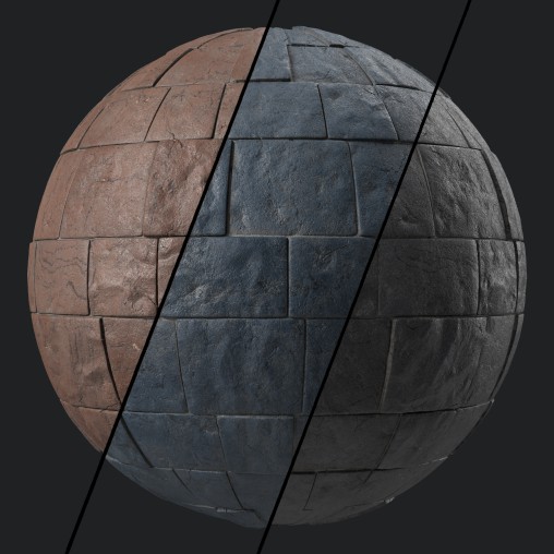 Stone Wall Materials 03- Sbsar Pbr 4k Seamless