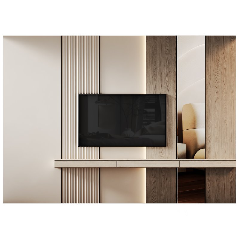 TV Wall for living room TV WALL 08 Image 2