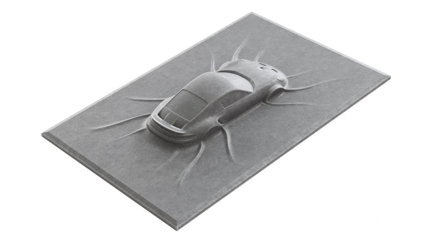 Porsche 911 GTS wall sculpture Image 2