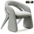 OLGA Dining Chair in Walnut and Off White Boucle - Thumbnail 6