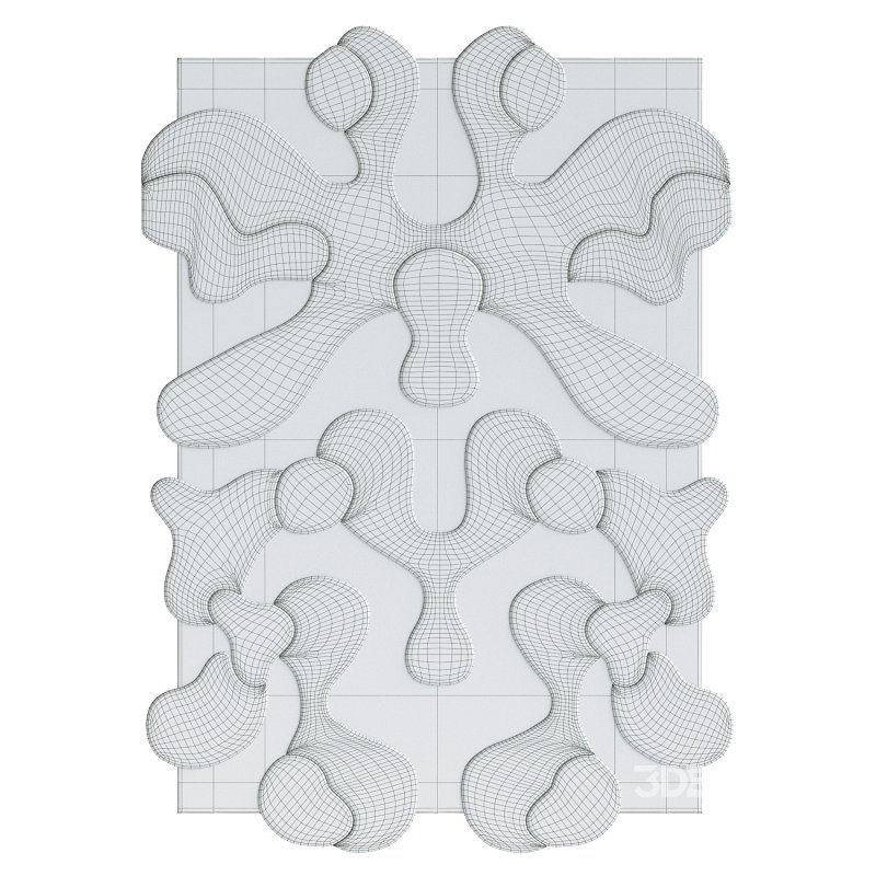 Exclusive Blue Large Blot Rug Image 3