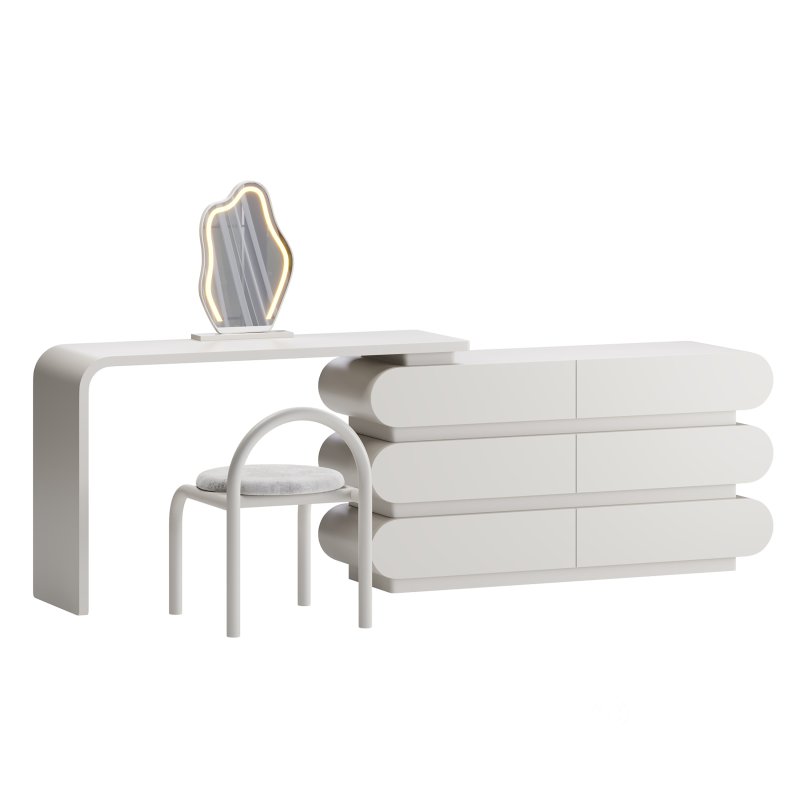 Modern Extendable Storage Vanity Table Image 10